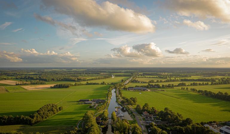 Landschap van boven
