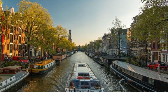 Foto van Amsterdamse gracht